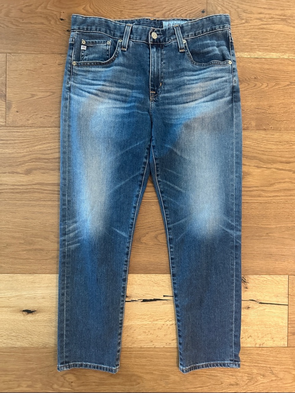 Women’s Ag Adriano Goldschmied Ex-Boyfriend Slim Blue Washed Jeans